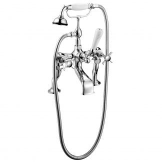 Complete Edwardian Bath Shower Mixer - Deck Mounted