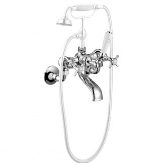 Edwardian Bath Mixer - Wall Mounted