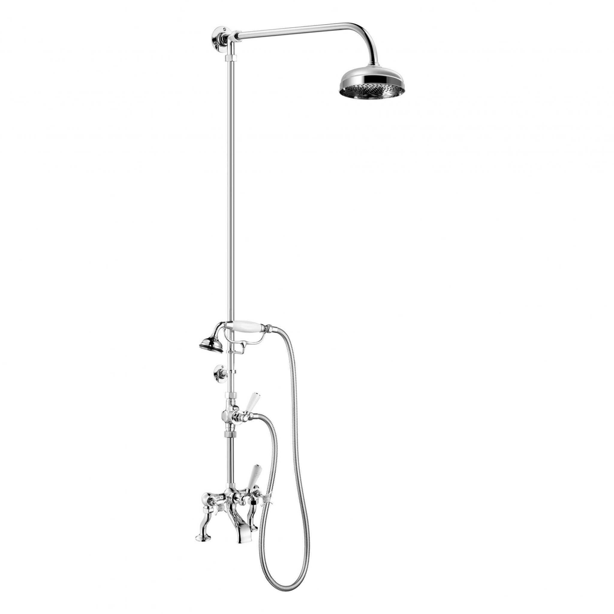 Complete Edwardian Bath Shower Mixer - Deck Mounted - Image 3