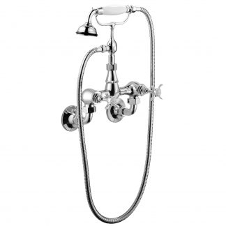 Complete Edwardian Shower Mixer - Wall Mounted