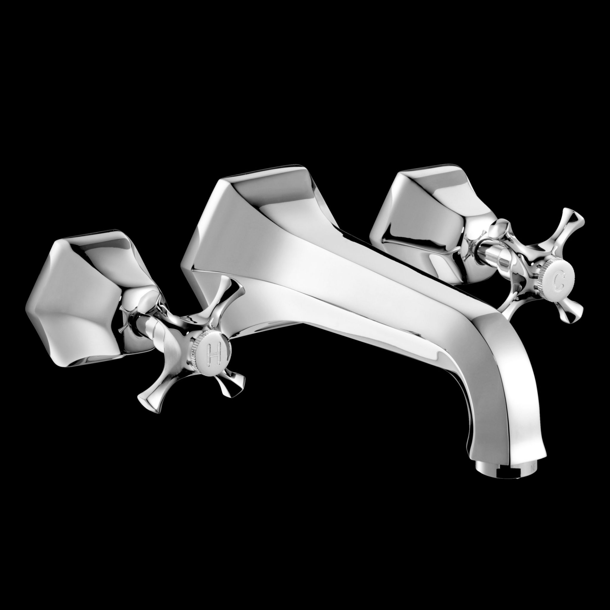 Cubist Bath Mixer - Wall Mounted - Image 2