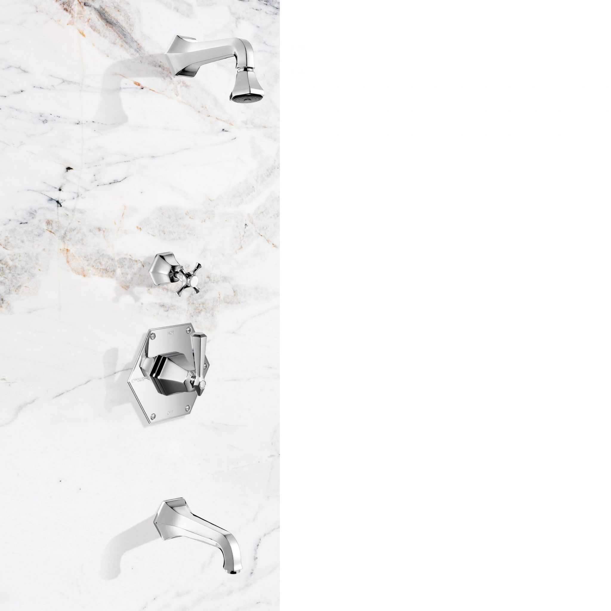 Complete Cubist Concealed Thermostatic Shower - Image 3