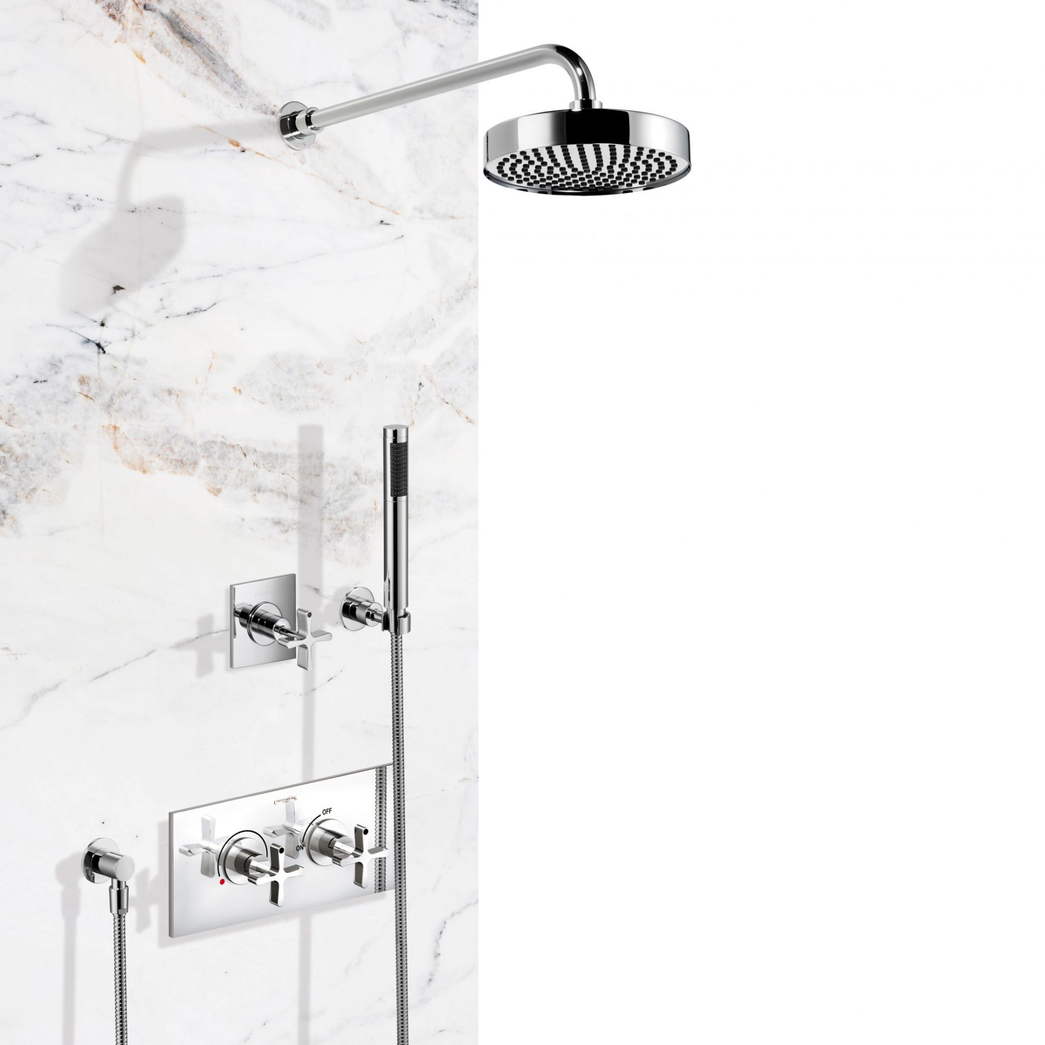 DCA Complete Shower with Concealed Thermostatic Mixer - Horizontal or Vertical